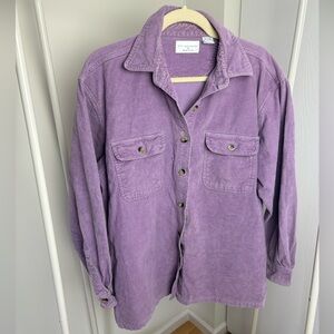 Vintage Christopher & Banks Lavender Corduroy Shirt
